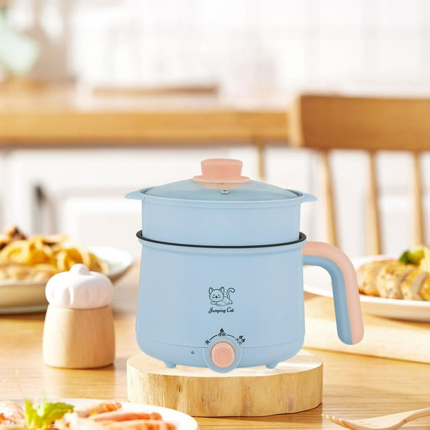 Mini olla caliente de 1,8 l para cocinar ramen perfecl olla eléctrica portátil
