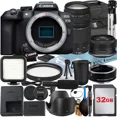 thumbnail image 1 of Canon EOS R10 Mirrorless Camera with RF-S 18-45mm + EF 75-300mm Lens + Mount Adapter + 32GB Memory Card + Case + LED Flash + ZeeTech Accessory Bundle, 1 of 9