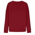 thumbnail image 5 of UQJfacai Plus Size Sweatshirts for Women Long Sleeve Tops Oversized Sweater Fall Winter Crewneck Casual Soft Fleece Pullover Shirts, 5 of 6