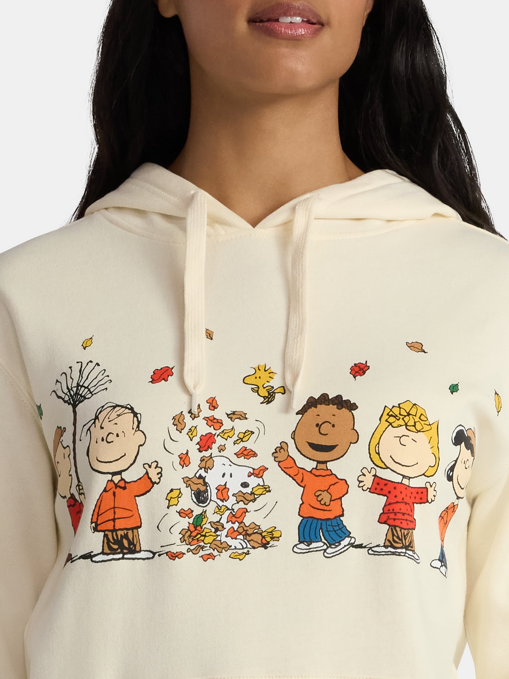 Peanuts Women's Fall Graphic Hoodie with Long Sleeves, Sizes XXS-XXL