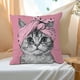 thumbnail image 4 of Funda de almohada con estampado de animales | Cojín de sofá de tela flocada | Cojín decorativo de 45 x 45 cm para salón y dormitorio, 4 of 5