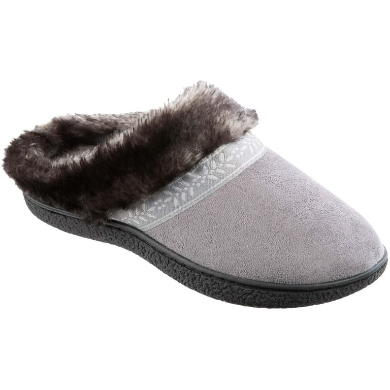 Isotoner slippers hotsell with rubber sole