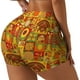 thumbnail image 1 of Fotbe Thanksgiving Day Shorts Sin Costuras – Shorts Deportivos de Cintura Alta para Mujer, Elásticos para Gimnasio, Yoga, Running o Ciclismo-XX-Large, 1 of 8