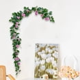 thumbnail image 4 of Corona de rosas trepadoras de 170 cm con hojas, ideal para decoración de interiores y exteriores, fiestas, oficinas y habitaciones., 4 of 5
