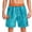 Blue, variant on Mens Hawaiian Print Swim Trunks Quick Dry Drawstring Elastic Waist No Liner Board Shorts Summer Beach Swimming Surface Bottoms