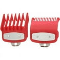 thumbnail image 1 of Jinsinto 2pcs Cutting Guide Comb Hair Clipper Limit Comb Guide Attachment Attachment Set for Electric Hair Clipper Shaver Styling Tool 1.5mm/4.5mm - Red,, 1 of 3