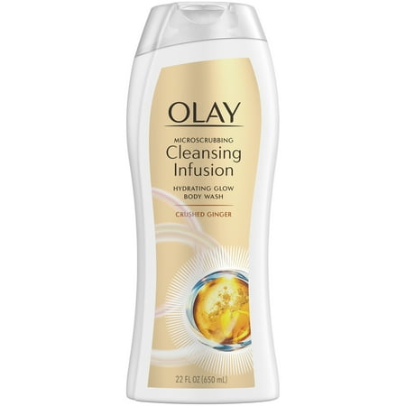 Olay Microscrubbing Cleansing Infusion Crushed Ginger Body Wash, 22 oz
