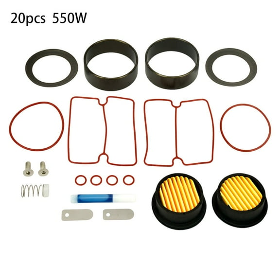 1set 550W Oil-free Silent Air Compressor Parts And Repair Kit Vacuum Pump Air Compressor Cylinder Sleeve Piston Cylinder Ring