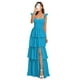 thumbnail image 1 of Vestido de dama de honor Dessiny, talla grande, gasa azul océano, US24W, 1 of 7