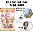 thumbnail image 4 of 1pc Vintage Metal Tin Sign Iron Wall Decor for Bars Restaurants Cafe Pubs Rectangle Ice Cream 300x200x2.2mm, 4 of 7
