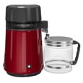 thumbnail image 1 of Efficient 750W Water Distiller Machine – 4L Stainless Steel Purifier for Home, Lab, Aquarium, Office – Includes Glass Pot for Clean Drinking Water – Red, 1 of 8