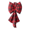 thumbnail image 6 of Red Velvet Wreath Bows, Christmas Tree Bow, Bow Ties, Xmas Decorative Bows for Home Ornament Decoration, Christmas Party Wedding 9.84 * 18.89 in(25*48 CM), 6 of 7