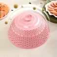 thumbnail image 6 of Gnmfd Hollow Vegetable Cover Plastic Dome Food Plate Tent Protector Reusable Mesh Food Cover for Dining Table Picnic BBQ Party Outdoor Indoor, 6 of 6