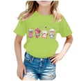 thumbnail image 1 of TZEWGL T-Shirts pour Enfants Imprimés Col Rond Manches Courtes Vêtements d'Été Amples pour Enfants Taille 2-4T, 1 of 5