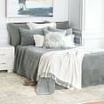 thumbnail image 4 of Vela Silver Moss Grey Cotton Standard Sham 20" x 26", 4 of 5