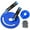 Blue, variant on Weighted Jump Rope for Workout Fitness(1LB), Tangle-Free Ball Bearing Rapid Speed Skipping Rope for MMA Boxing Weight-loss,Aluminum Handle Adjustable Length 9MM Fabric Cotton+9MM Solid PVC Rope