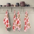 thumbnail image 5 of GZHJMY Valentine's Day Love Heart Kitchen Dish Towel 4 Pack, Soft Absorbent Reusable Hand Towel Washable Tea Towels for Home Kitchen Bar Table Decor, 28 x 18 Inch Washcloths Decorative Towels, 5 of 7