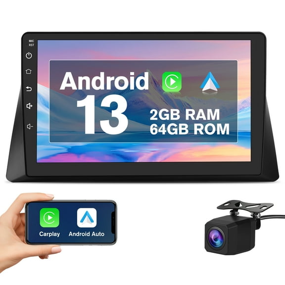 AWESAFE Android 13 Car Stereo for Honda Accord 2008-2013 2G 64G, Wireless CarPlay & Android Auto, GPS, DSP, SWC, WiFi, BT/FM, HD Backup Camera