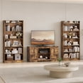 thumbnail image 4 of Yaheetech 6-Tier Modern Open Shelf Bookcase with Top Open Compartment & Anti-Toppling Device, Rustic Brown, 4 of 10