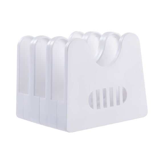 Multifunctional Pot Lid Holder, White, Pot Lid Organizer for Cabinet Pot Lid Holder and Pan Rack in Kitchen Lid Rack for Pans Pots Bakeware Plates Cookie Sheets Trays Cutting Boards