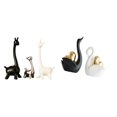 thumbnail image 1 of Estatua de ciervo alce,Estatua de jirafa de cerámica,adorno moderno para decoración del hogar,estatua de cisne,Estatuas y figuritas de cisne de cerámica modernas Esculturas,Escultura de, 1 of 8