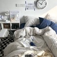 thumbnail image 4 of PureColor Bedding Sets - Navy Stripe, 4 of 6