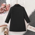 thumbnail image 6 of OGLCCG Girls Trench Coat Kids Fall Winter Notch Lapel Long Jacket Single Breasted Wool Blend Pea Coat with Pockets 5-1 5 Years, 6 of 6