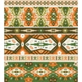 thumbnail image 3 of Ambesonne Tribal Duvet Cover Sets, Aztec Mayan Style Stripe, 2-Twin, Green Brown Amber, 3 of 3