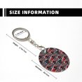 thumbnail image 3 of Naloa Red And Blue Cars Print Round Keychain Keychain Key Ring, Key Tag, Key Chain Bulk for Gift Accessories (Round), 3 of 7