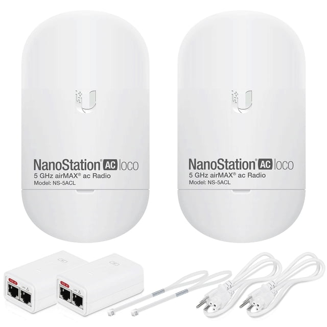 Puente inalámbrico Ubiquiti LOCO5AC Nanostation PRECONFIGURADO