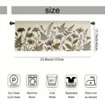 thumbnail image 3 of Rdsfhsp Vintage Wildflowers & Ferns Window Valance Botanical Floral Short Curtain Rod Pocket for Kitchen, 3 of 5