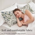 thumbnail image 5 of Botanical Herbs Vintage Body Pillow Cover 20 x 54 Inch Decorative Pillow Cover Green Floral Leaves Summer Lumbar Pillowcase Seasonal Rectangle Cushion Case for Couch Sofa Bed Living Room, 5 of 9