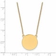 thumbnail image 2 of Yellow Gold Plain .027 Gauge Circular Engravable Disc 18In Necklace (18 X 17.25) Made In United States xm624/27-18, 2 of 5