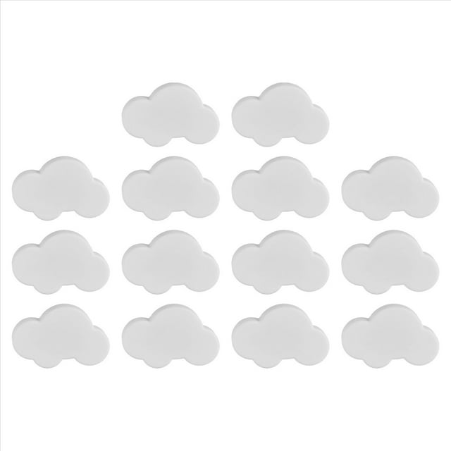 Pomos para Habitación de Niños, 14 Unidades, Pomos para Muebles, Tiradores para Cajones, Pomos Decorativos con Forma de Nube de para Cajones