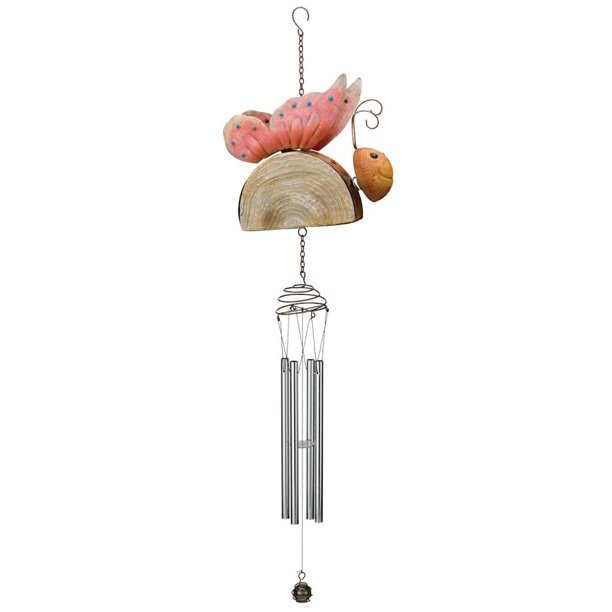 Regal Art and Gift 11895 27.5" Woodland Butterfly Wind Chime Lawn