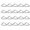 Silver, variant on Eease 22 Triangle Ring Buckles for Trampoline Mat & Springs