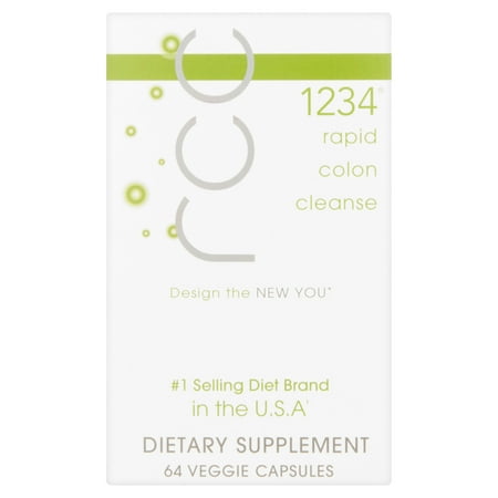 1234 Rapid Colon Cleanse Veggie Capsules, 64 Ct