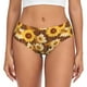 thumbnail image 1 of Balery Vintage Wood Grain Sunflower B Ropa Interior de Algodón para Mujer con Dibujo – Braguitas Cómodas y Elásticas, Estilo Clásico-XX-Large, 1 of 6