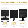 thumbnail image 2 of Desktop Computer Monitor Cover Black 1Pcs 18.1x10.2x0.08in, 2 of 8