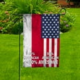 thumbnail image 2 of Flag American Half Monacan Flag Monacan American Friendship Monaco U.S.A Patriotic Proud Garden Flag, Double-Sided Decorative Outdoor Flag, Patriotic Polyester Yard Flag 12 x 18 in, 2 of 5