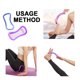 thumbnail image 3 of Anillo de yoga para estiramiento y masaje, ideal para ejercicios de espalda y hombros, paquete de dos unidades en color amarillo, perfecto para uso en casa o gimnasio., 3 of 6