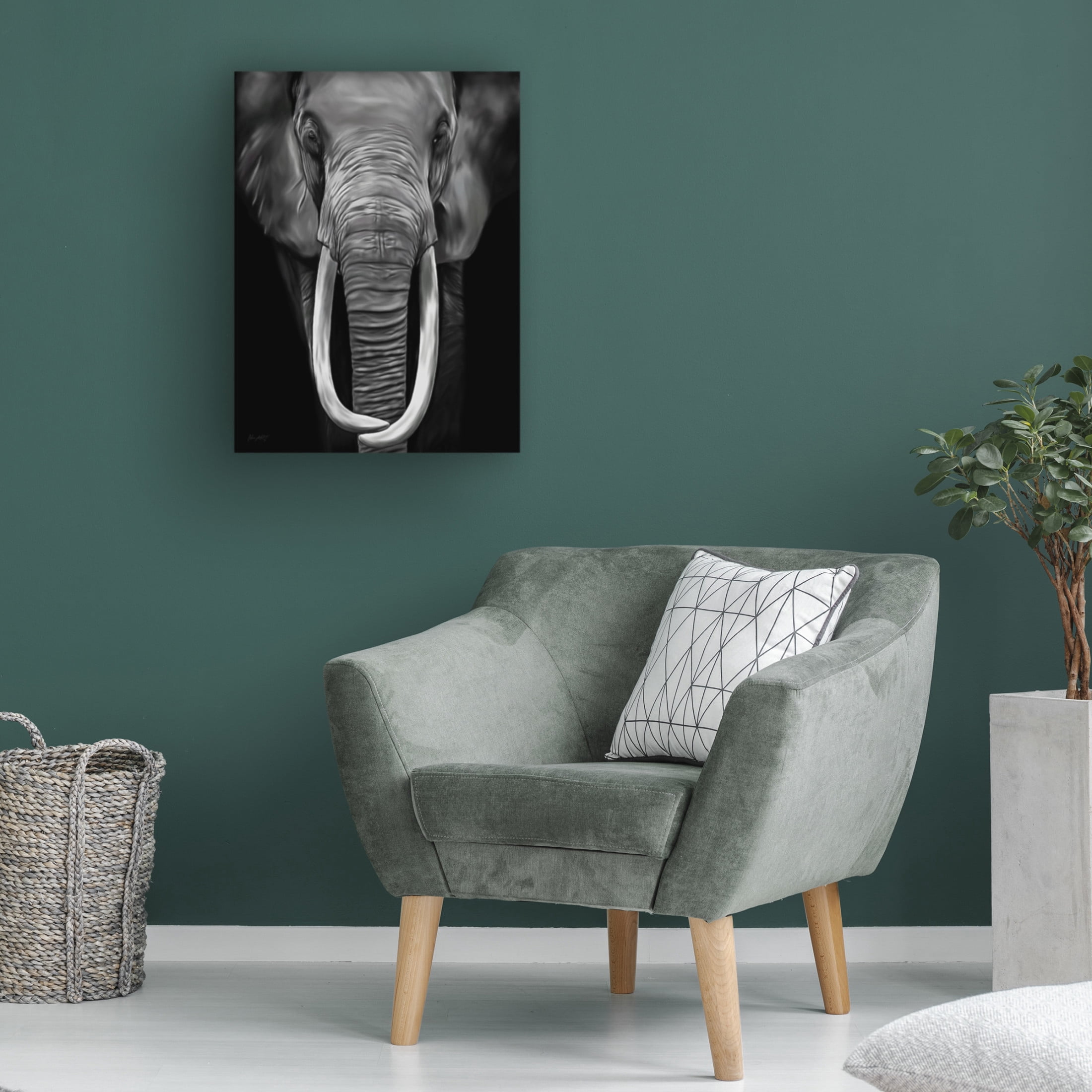Trademark Fine Art Lord Amihere Loxodonta Canvas Wall Art