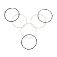 thumbnail image 4 of Strings Black Nylon Core Silver-Plated Copper Wound 1st-6th.028-.043 6pcs Classical Guitar Strings String Set, 4 of 7