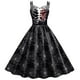 thumbnail image 1 of Vestido Sexy para las Mujeres Halloween Impresión Doble Correa de Hombro Pequeño Vestido de Cuello en V Poliéster, Vestido Festivo Casual para las Mujeres, 1 of 6