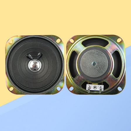 KHBUAB 2Pack Full Range Speaker for Home and Car Audio in Square Black Style