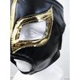 thumbnail image 3 of Black and Gold Lucha Libre Mask for Women – Cosplay Costume with Adjustable Fit, 3 of 4
