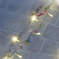 thumbnail image 1 of Cadena de luces LED transparentes de 10 LED con batería para interiores, con luz blanca cálida y cuentas de gemas de colores para festivales, 1 of 5