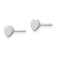thumbnail image 4 of Auriga Fine Jewelry 925 Sterling Silver Heart Stud Earrings (L - 5mm, W - 6mm) for Women, 4 of 6
