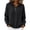 Black, variant on Hooded Sweaters for Women Long Raglan Sleeve Pullover Knit Sweater Fall Outfits for Women Fashion Clothing Drop Shoulder Winter Clothes with Pockets Drawstring Henley Button Casual
