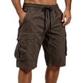 thumbnail image 2 of Trgacdwlo Mens Shorts Cargo Lightweight Mens Shorts Athletic Hiking Running Quick Dry Elastic Waist Mens Shorts Casual with Pocket, 2 of 9